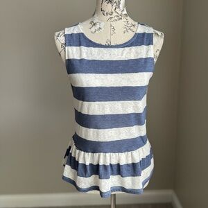 Y2k MYSTIC Striped Lace Babydoll Tank